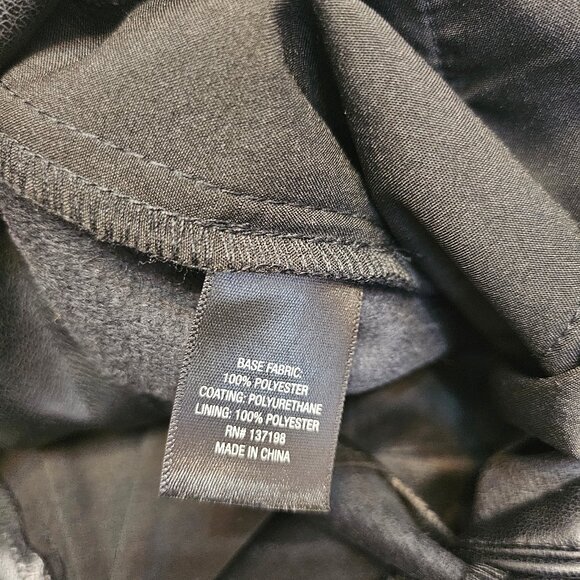 Worhtington x Jason Bolden Women's Black Faux Leather Trouser Pants Size 6 - Picture 9 of 10